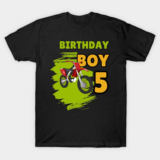 Boys 5th brithday gift T-Shirt by TomUbon